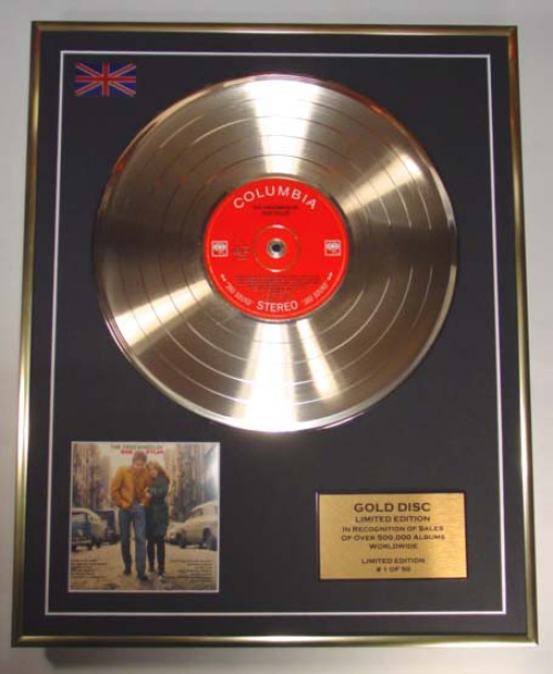 BOB DYLAN/LIMITED EDITION/CD GOLD DISC/ALBUM 'THE FREEWHEELIN''/(Bob Dylan)
