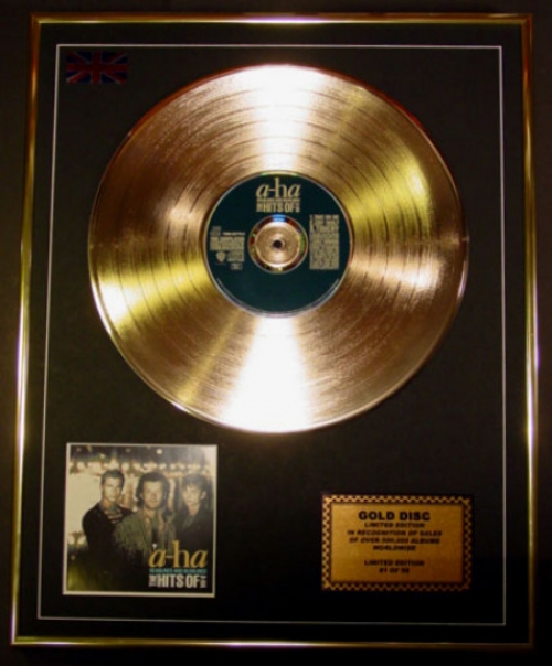 A-HA/LTD. EDITION CD GOLD DISC/'THE HITS OF A-HA'