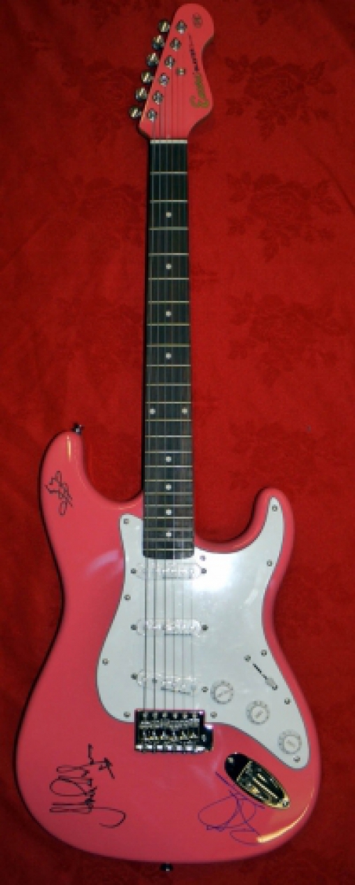 LED ZEPPELIN/SIGNED ELECTRIC GUITAR/COA