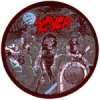 SLAYER, ROUND WOVEN PATCH, OFFICIAL LICENSED MERCHANDISE