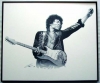 Jimi Hendrix, Charcoal print framed (1)