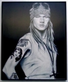 Axl Rose, Charcoal print framed