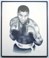 Mike Tyson, Charcoal print framed