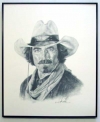 Tom Selleck, Charcoal print framed