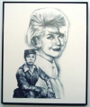 Doris Day, Charcoal print framed