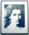 Julia Roberts, Charcoal print framed