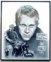 Steve McQueen, Charcoal print framed