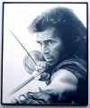 Braveheart, Charcoal print framed