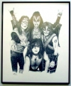 Kiss, Charcoal print framed
