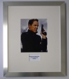 KIEFER SUTHERLAND, GREAT CLOSE UP OF JACK BAUER WITH GUN, SIGNED PHOTO, FRAMED, COA