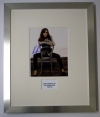 KEIRA KNIGHTLEY, NICE SHOT SITTING BACKWARDS ON CHAIR, SIGNED PHOTO, FRAMED, COA