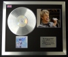 DAVID BOWIE, CD PLATINUM DISC, RECORD, PHOTO, SIGNED CD COVER, COA