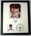 DAVID BOWIE, PHOTO & CD DISPLAY LTD. EDITION OF THE ALBUM ALADDIN SANE