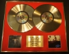 THE EAGLES, DOUBLE CD GOLD DISC DISPLAY, LTD. EDITION, COA, 