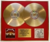 METALLICA, DOUBLE CD GOLD DISC DISPLAY, LTD. EDITION, COA, MASTER OF PUPPETS & JUSTICE FOR ALL