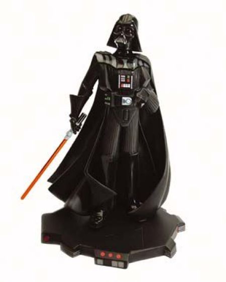 Animated Darth Vader maquette stands 9.5 inches tall