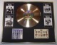 THE BEATLES/CD GOLD DISC/GUITAR PICKS & POSTCARD DISPLAY/FRAMED