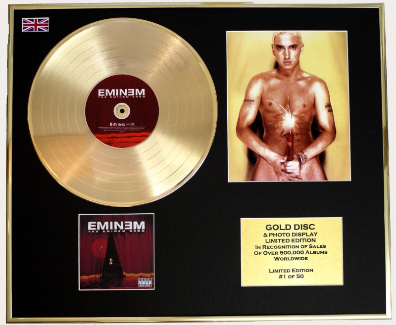 EMINEM/CD GOLD DISC & PHOTO DISPLAY/LTD. EDITION/COA/ALBUM 'THE