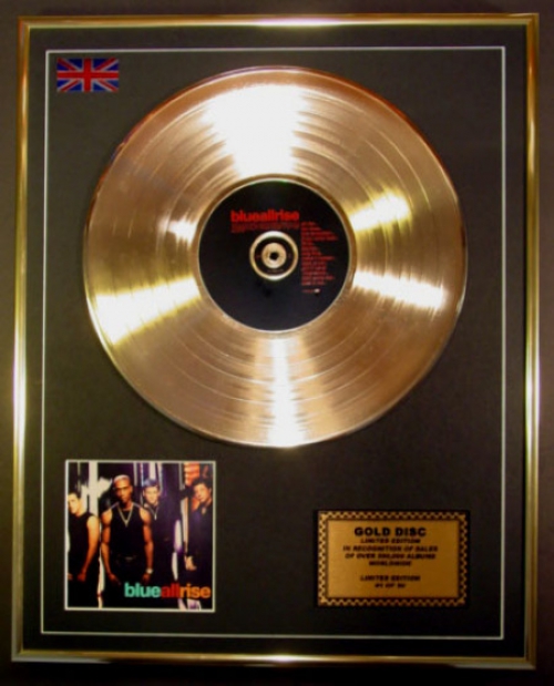 BLUE/LTD. EDITION CD GOLD DISC/RECORD/ALL RISE