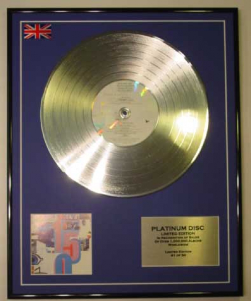 PAUL WELLER/LTD EDITION CD PLATINUM DISC/STUDIO 150