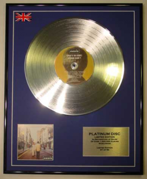 What The Story Morning Glory? Oasis//Ltd Edition CD Platinum Disc//