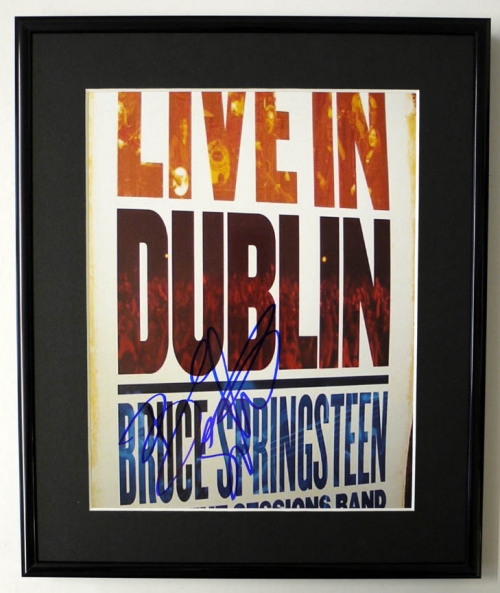BRUCE SPRINGSTEEN/SIGNED PHOTO/FRAMED/COA
