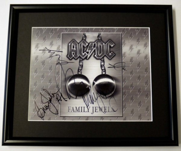 ac dc framed memorabilia