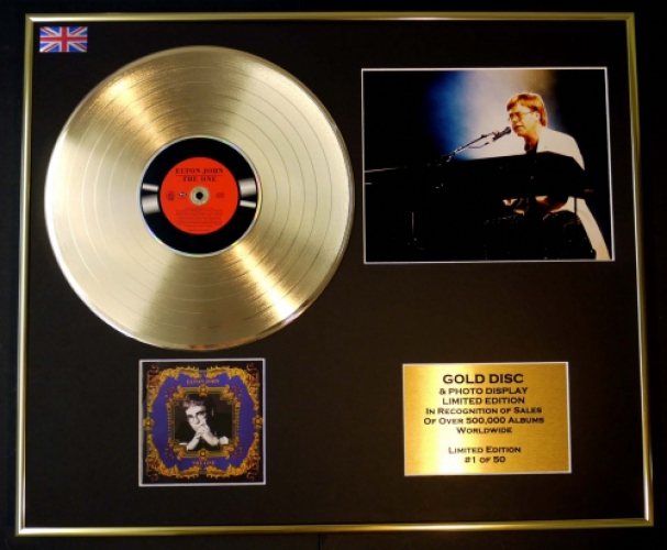 ELTON JOHN/CD GOLD DISC & PHOTO DISPLAY/LTD. EDITION/COA/ALBUM THE ONE