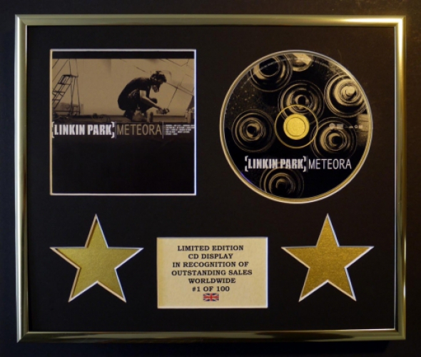 Linkin Park Signed Framed Poster Display Disc CD Collectors Picture