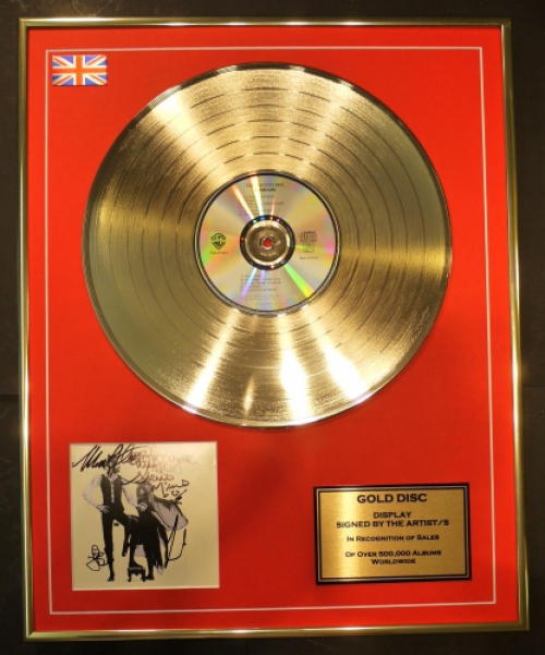 FLEETWOOD MAC/CD GOLD DISC/RECORD/SIGNED/COA