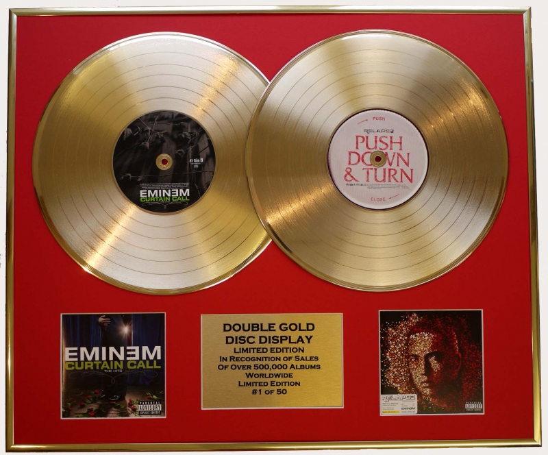 THE EMINEM SHOW EMINEM Ltd Edtn CD Gold Disc 