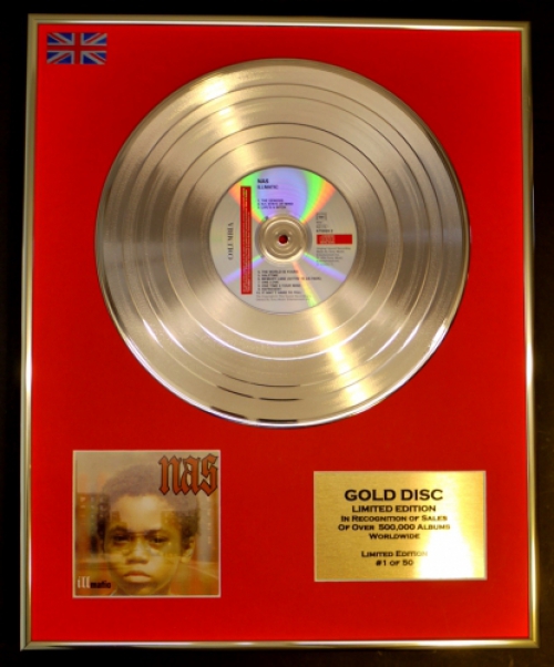 NAS/LIMITED EDITION CD GOLD DISC/RECORD/COA/ILLMATIC