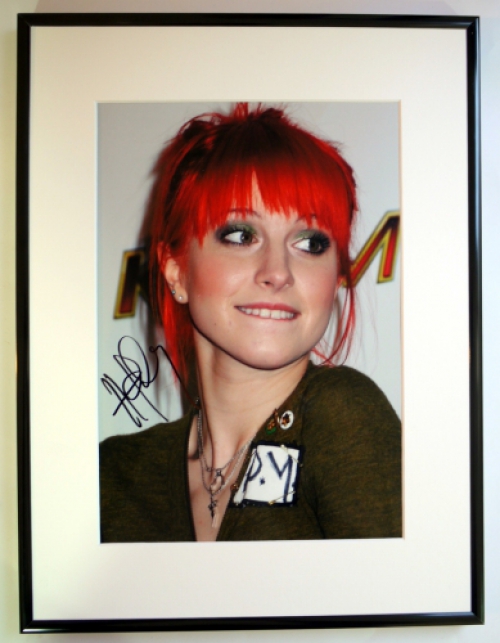 8X6 Mount HAYLEY WILLIAMS Autograph Signed PHOTO Print ReadyTo Frame PARAMORE 
