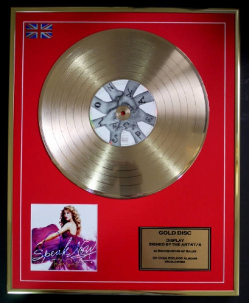 テイラースウィフトのゴールドディスク(ナンバーあり) テイラースウィフトのゴールドディスク Gold Record & CD