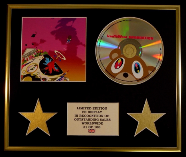 KANYE WEST/CD DISPLAY/ LIMITED EDITION/COA/GRADUATION