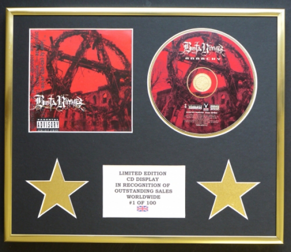BUSTA RHYMES/CD DISPLAY/ LIMITED EDITION/COA/ANARCHY