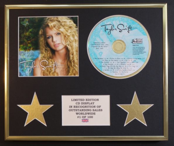 TAYLOR SWIFT/CD DISPLAY/LIMITED EDITION/COA/TAYLOR SWIFT