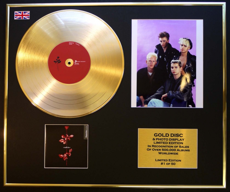 DEPECHE MODE/CD GOLD DISC & PHOTO DISPLAY/LTD. EDITION/COA/ALBUM