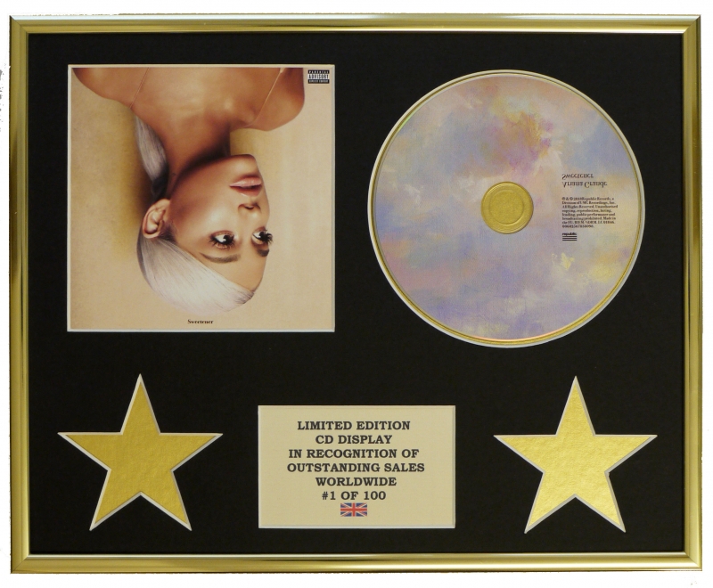 ARIANA GRANDE/CD DISPLAY/LIMITED EDITION/COA/SWEETNER