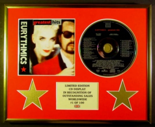 EURYTHMICS/CD DISPLAY/ LIMITED EDITION/COA/GREATEST HITS