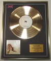 KELLY CLARKSON/LTD. EDITION CD GOLD DISC/'THANKFUL'