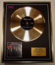 WESTLIFE/LTD EDITION CD GOLD DISC/ALBUM 'UNBREAKABLE'