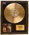THE ROLLING STONES/LIMITED EDITION/CD GOLD DISC/ALBUM 'BLACK AND BLUE'