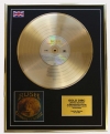 RUSH/LIMITED EDITION/CD GOLD DISC/ALBUM 'CARESS OF STEEL'