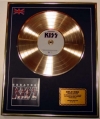 KISS/LIMITED EDITION/CD GOLD DISC/ALBUM 'GREATEST HITS'