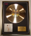 KYLIE MINOGUE/LTD EDITION CD GOLD DISC/ALBUM 'FEVER'