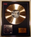 SLAYER/LIMITED EDITION/CD GOLD DISC/ALBUM 'DIVINE INTERVENTION'
