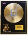 STEVIE RAY VAUGHAN & DOUBLE TROUBLE/LIMITED EDITION/CD GOLD DISC/ALBUM 'LIVE ALIVE'