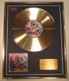 IRON MAIDEN/LTD EDITION CD GOLD DISC/'NUMBER OF THE BEAST'/COA/(IRON MAIDEN)