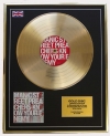 MANIC STREET PREACHERS/LTD EDITION CD GOLD DISC/ALBUM 'KNOW YOUR ENEMY'